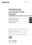 Sony CDX-C5850R User's Manual