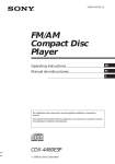 Sony CDX-4480ESP User's Manual