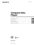 Sony CDP-LSA1 User's Manual