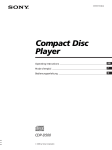 Sony CDP-D500 User's Manual