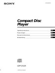 Sony CDP-CX235 User's Manual