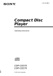 Sony CDP-CE275 User's Manual