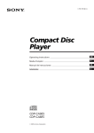 Sony CDP-CA8ES User's Manual