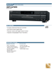 Sony CDP-CA70ES Marketing Specifications