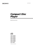 Sony CDP-C250Z User's Manual