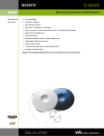 Sony D-NE005 User's Manual