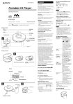 Sony D-EJ120 User's Manual