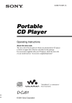 Sony D-CJ01 User's Manual