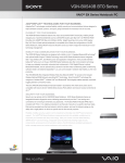 Sony BX540-BTO User's Manual