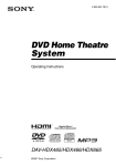 Sony DAV-HDX465 User's Manual