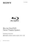 Sony BDV-E370 Operating Instructions