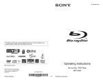 Sony BDP-S560 Operating Instructions