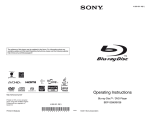 Sony BDP-S380 Operating Instructions