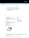 Sony APK-THAB Marketing Specifications