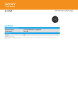 Sony ALC-F62S Marketing Specifications