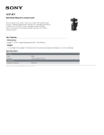 Sony ADP-BH1 Marketing Specifications