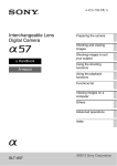 Sony A57 User's Manual