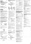 Sony 427AD User's Manual