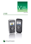 Sony Ericsson J100 User's Manual