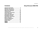 Sony Ericsson HCB-700 User's Manual
