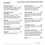 Sony Ericsson K550i User's Manual
