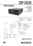 Sony Ericsson CDP-CX220 User's Manual