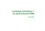 Sony Ericsson P990 User's Manual