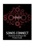 Sonos The Wireless HiFi System CONNECT User's Manual