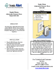 Sonic Alert Home Security System RH 100 User's Manual