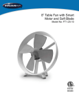 Soleus Air Fan ft1-20-10 User's Manual