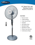 Soleus Air Fan FS3-40R-30 User's Manual