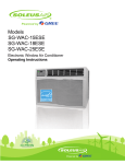 Soleus Air SG-WAC-15ESE User's Manual