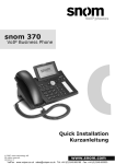 Snom IP Phone 370 User's Manual