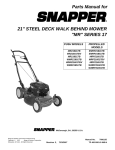 Snapper EMRP216517B User's Manual