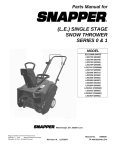 Snapper LE3170E User's Manual