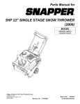 Snapper ESS5220E User's Manual