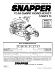 Snapper 281320BE User's Manual