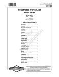 Snapper 204400 User's Manual