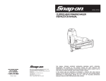 Snap-On 870011 User's Manual