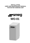 Smeg WO-01 User's Manual