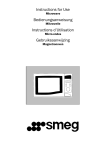 Smeg ME203FX Instructions for Use
