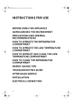 Smeg FR148A1 Instructions for Use