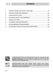 Smeg ALFA31DA Instructions for Installation and Use