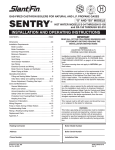 Slant/Fin SENTRY S-150 User's Manual