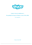 Skype - 3.0 Administrator's Guide