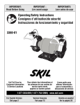 SKIL 3380-01 User's Manual