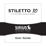 Sirius Satellite Radio 100306B User's Manual