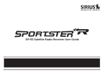 Sirius Satellite Radio SP-R2 User's Manual