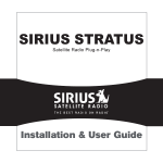 Sirius Satellite Radio SV3 User's Manual
