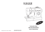 Singer HD-110 User's Manual